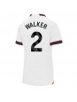 Manchester City Kyle Walker #2 Venkovní Dres pro Dámské 2023-24 Krátký Rukáv